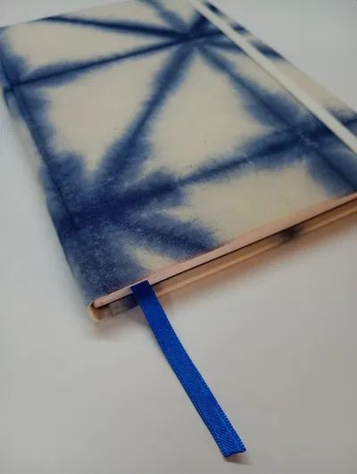 Cuaderno para dibujo - Tela Shibori